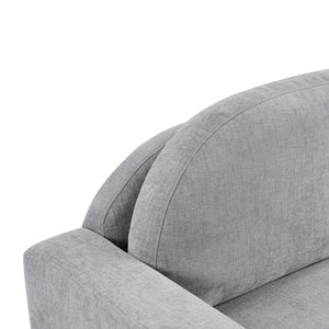 Modern 3 Seater Sofa With Curved Backrest