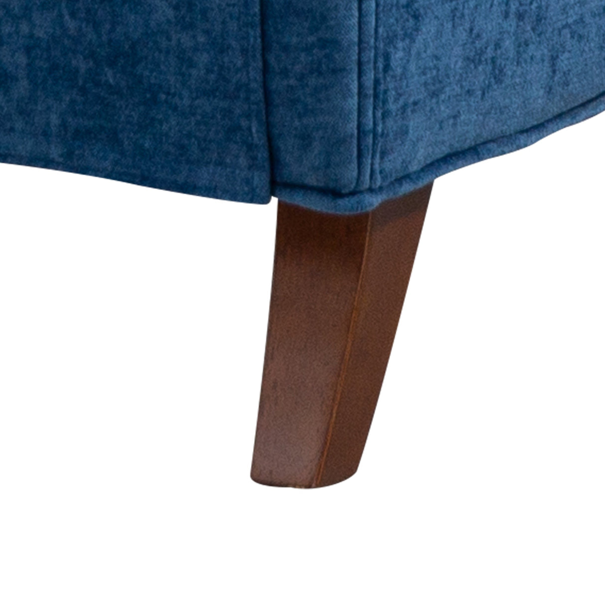Chenille Tufted Upholstered Rolled Back Accent Chair