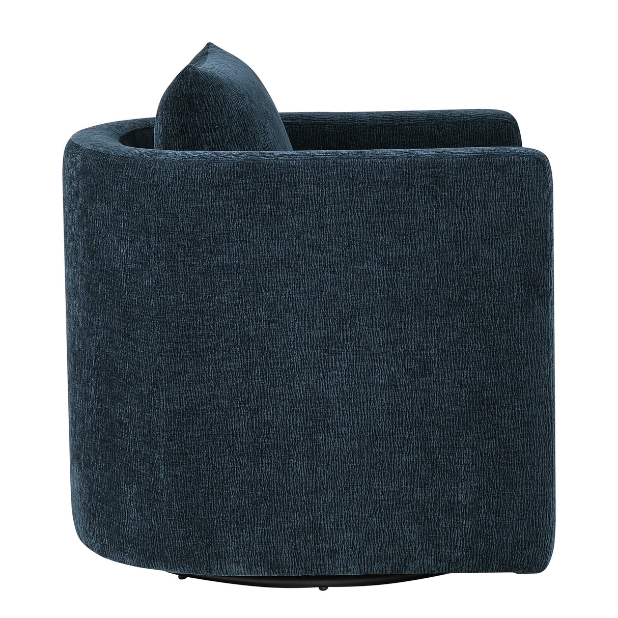 Sutton Light Grey Performance Fabric Swivel Barrel Chair