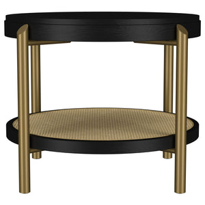 Benson - Round Table With Storage Shelf