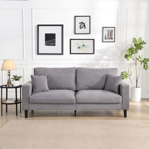 Modern Upholstered 3 Seat Sofa, High Resilience