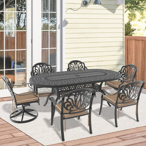 7-Piece All-Weather Cast Aluminum Dining Set