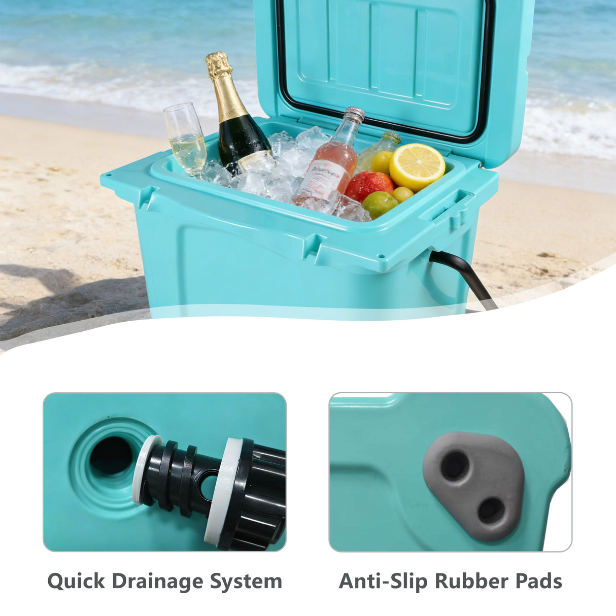 25QT Portable Insulated Cooler