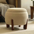 Handicraft-Item-Upholstered-Round-Ottoman,-19.6X19.6X16.9'-