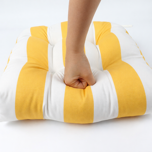 Outdoor Chair Cushions Set of 2 - 19 x 19 x 4 Inch Tufted Seat Cushions