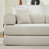 Folding Sofa Bed Convertible Couch with 2 Pillows