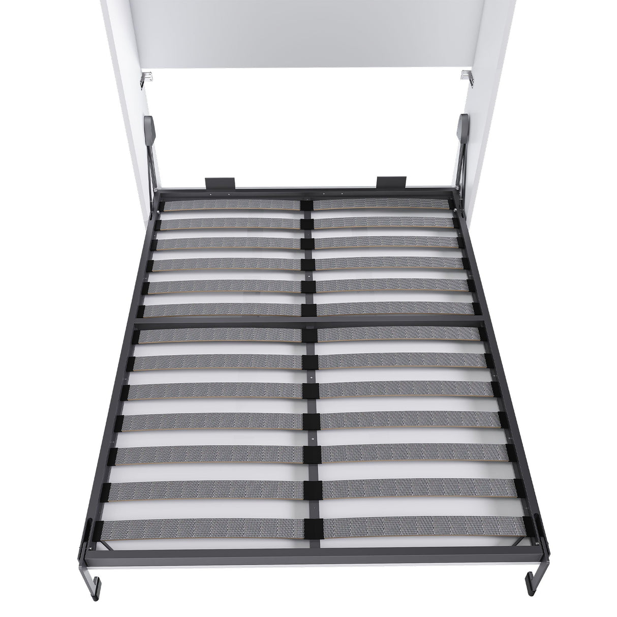 Queen Murphy Bed, Foldable Wall Bed, Space Saving Design For Bedrooms - White