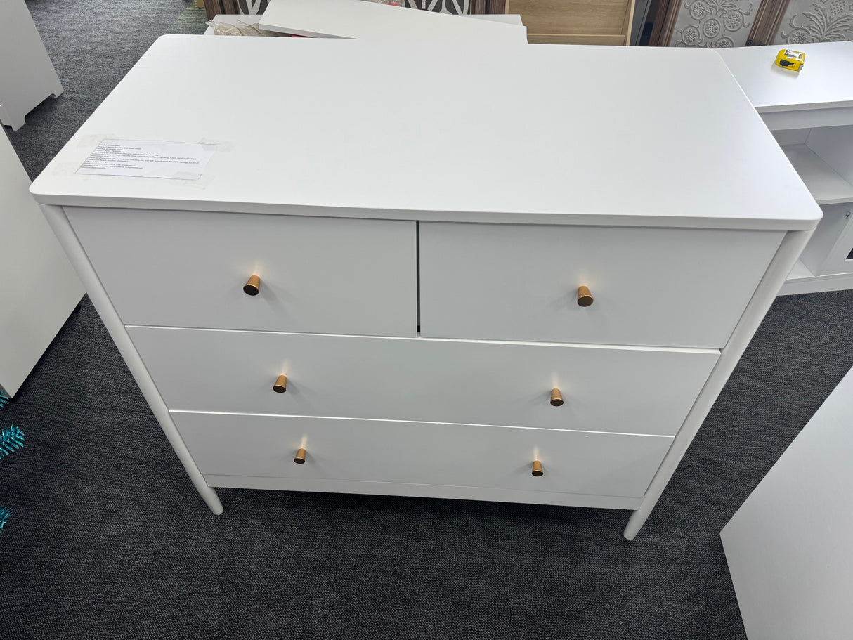 White 4-Drawer Kids Dresser