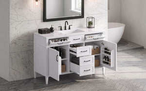 48 Inch Bathroom Vanity with Composite Sink Top
