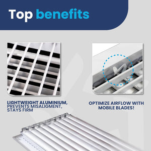 AC Register Vent Cover 8X6 Inch