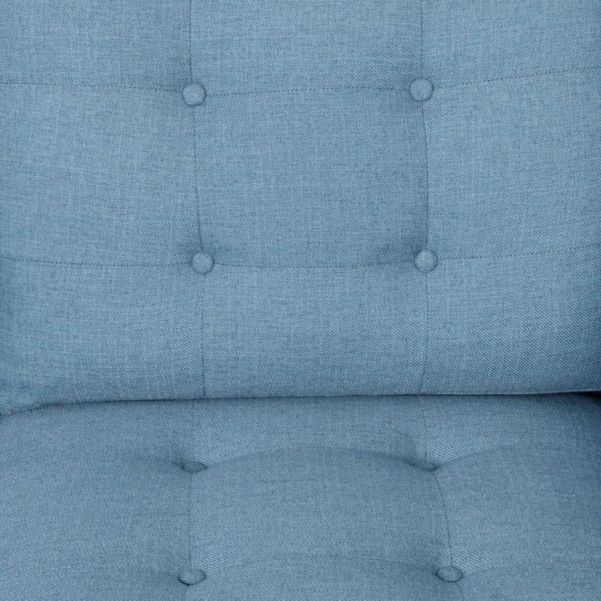 Jenny - Contemporary Tufted Fabric 3 Seater Sofa