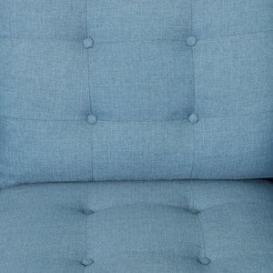 Jenny - Contemporary Tufted Fabric 3 Seater Sofa