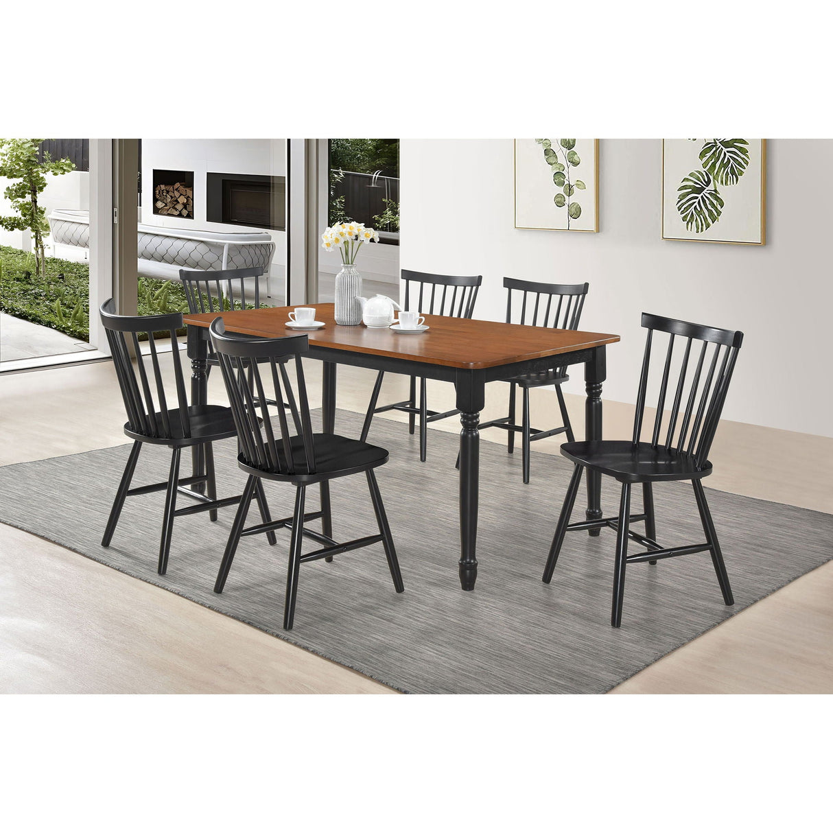 Hayward - Dining Table Rectangular Table With Rounded Edge Top - Walnut