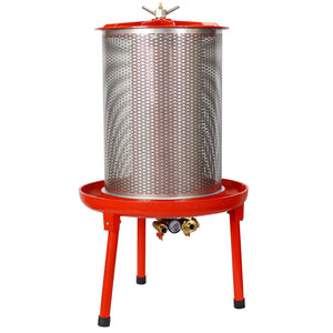 Hydraulic Fruit Wine Press With Apple Crusher, Water-Powered Cider Wine Press - Green