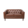 Sophisticated Loveseat With Diamond Stitched Detailing