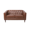 Sophisticated Loveseat With Diamond Stitched Detailing