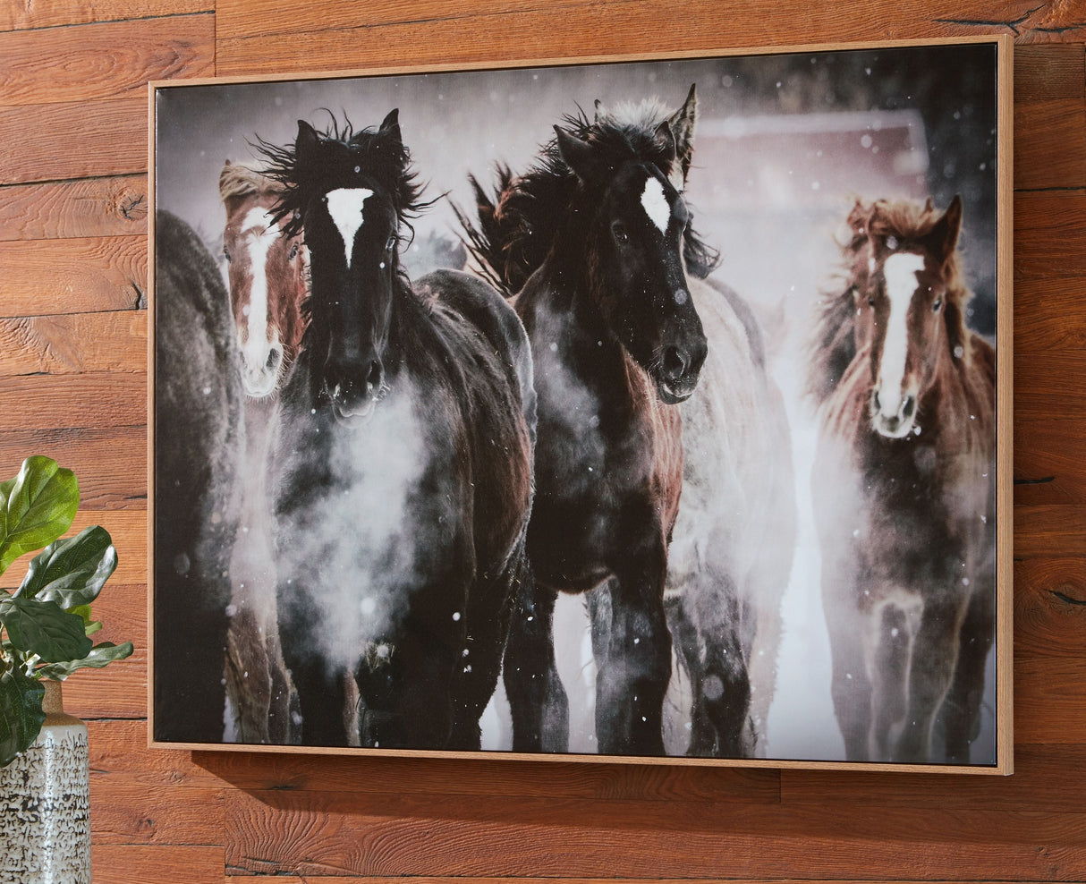 Chaseburn - Wall Art - Brown / Black / White