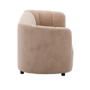 Mirelle 80 in. Modern Curved Velvet Sofa Couch