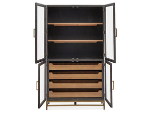 Lindon - Two Tone Dining Cabinet - Dark Brown