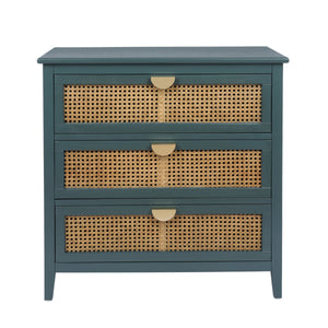 3 Drawer Cabinet Natural Rattan