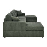 The Sara Modular Corduroy U-Shaped Sectional Sofa