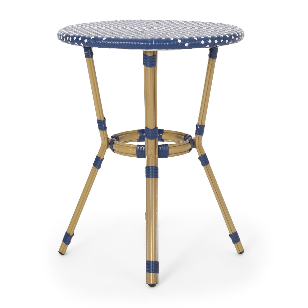 Outdoor PE Rattan and Aluminum 3-Piece French Bistro Set