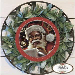 African American Santa Sign