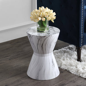 African-white-marble-finish-ceramic-garden-stool-Outdoor-Tables