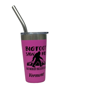 Vermont Bigfoot Stainless Steel 2oz Shooter  - Pink