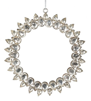 Rhinestone Wreath Ornament -
