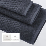 Cotton diamond waffle weave bath towel set - grayson collection