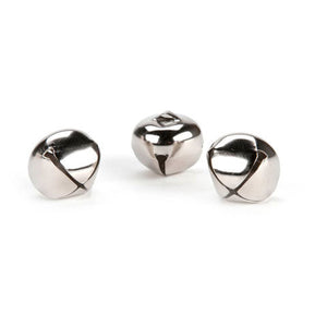1 Inch Silver Jingle Bells 3 Pack
