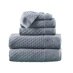 Cotton Diamond Waffle Weave Bath Towel Set - Grayson Collection