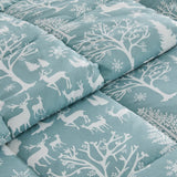 Reversible Christmas Comforter and Sham Set - Holiday / Lodge Odette Collection