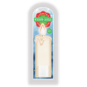 7.5" LED White Candle - Window Cling