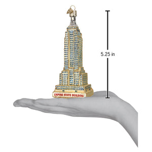Empire State Building Glass Ornament