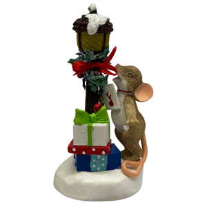 Caroling Mouse Figurine