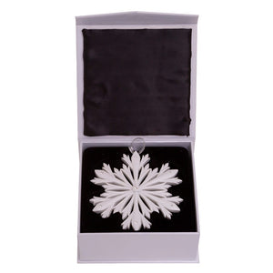 Elegant Snowflake Ornament with Swarovski Elements