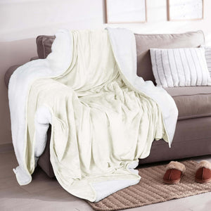 Velvet Plush Sherpa Bed Blanket - Sherpa Fleece Collection