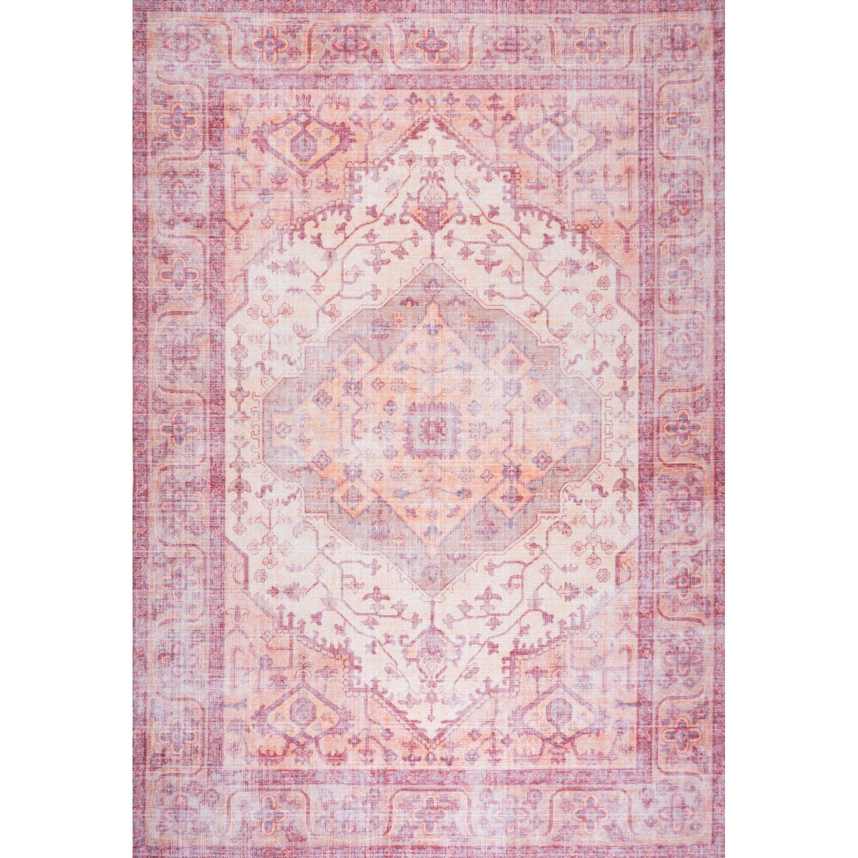 Alacati Ogee Medallion Machine - Washable Area Rug - Tuesday Morning - Area Rugs
