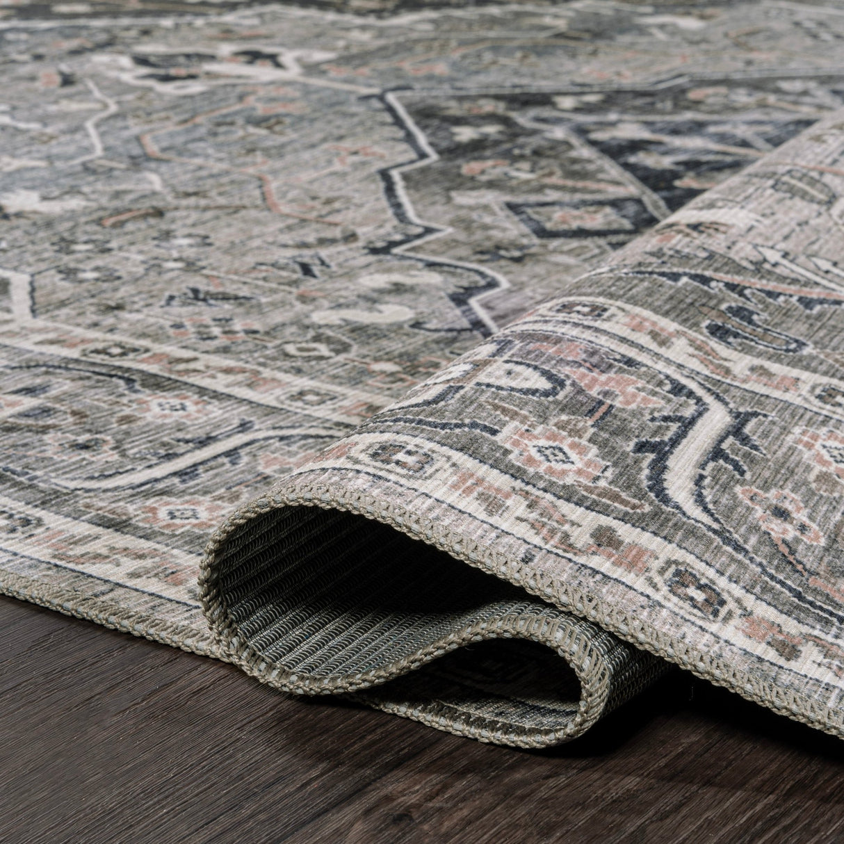 Alacati Ogee Medallion Machine - Washable Area Rug - Tuesday Morning - Area Rugs