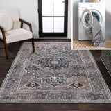 Alacati Ogee Medallion Machine - Washable Area Rug - Tuesday Morning - Area Rugs