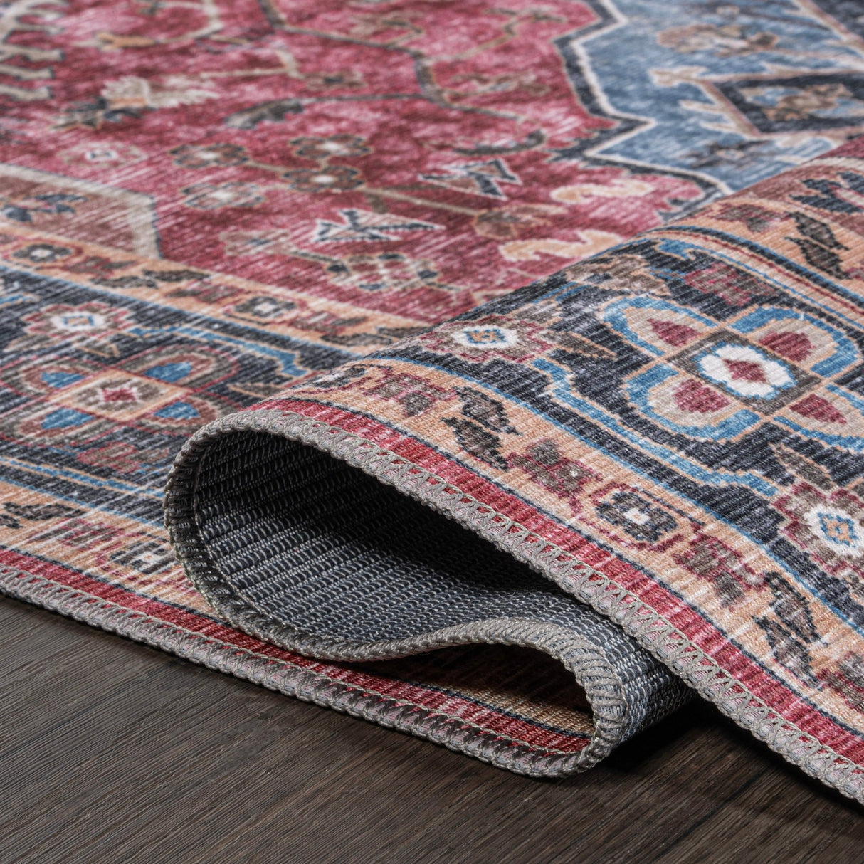 Alacati Ogee Medallion Machine - Washable Area Rug - Tuesday Morning - Area Rugs