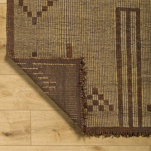 Almis Jute & Leather Rug - Clearance
