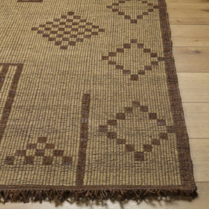 Almis Jute & Leather Rug - Clearance