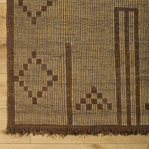 Almis Jute & Leather Rug - Clearance