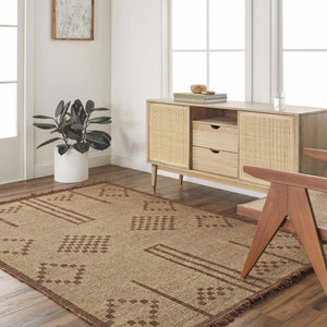 Almis Jute & Leather Rug - Clearance