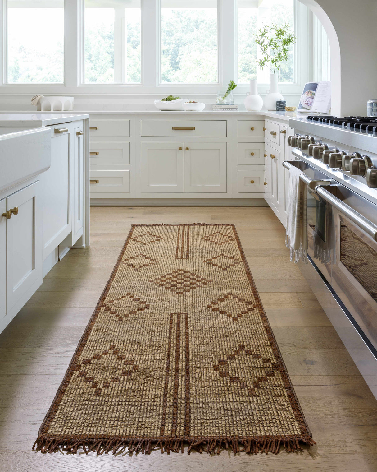 Almis Jute & Leather Rug - Clearance