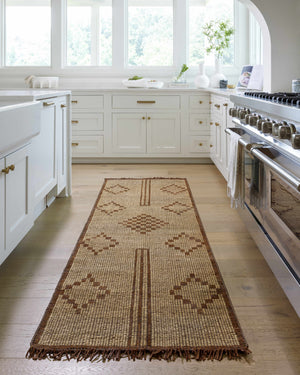 Almis Jute & Leather Rug - Clearance