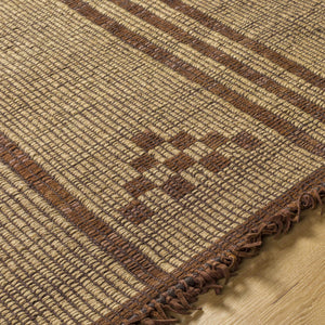 Almis Jute & Leather Rug - Clearance